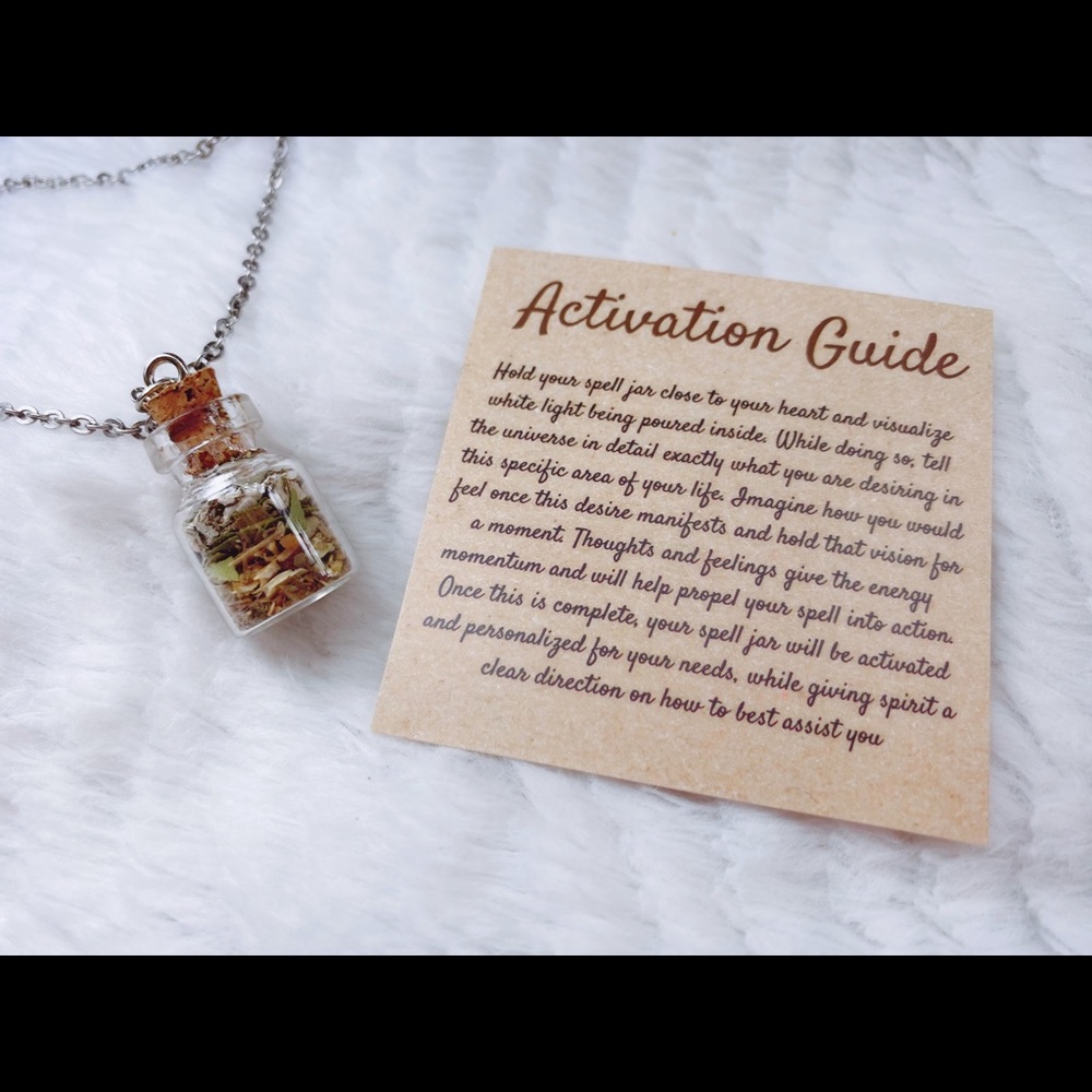 Return To Sender Spell Jar Necklace